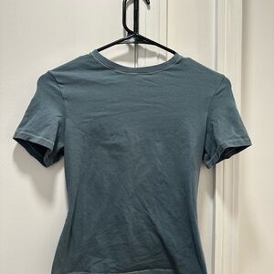 SKIMS Slate Blue Short Sleeve Tee
